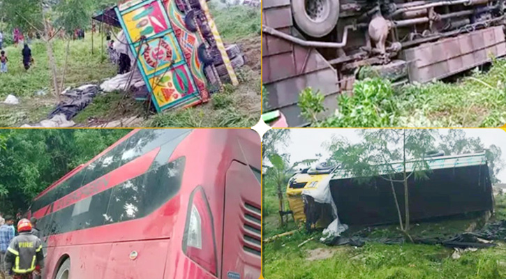 একদিনে  সড়কে ঝরল ২৬ প্রাণ