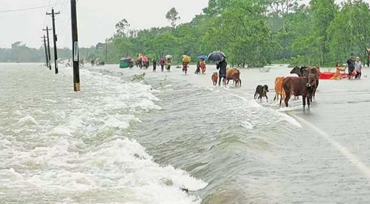 ৪৮ ঘণ্টায় সাত জেলায় বন্যার শঙ্কা