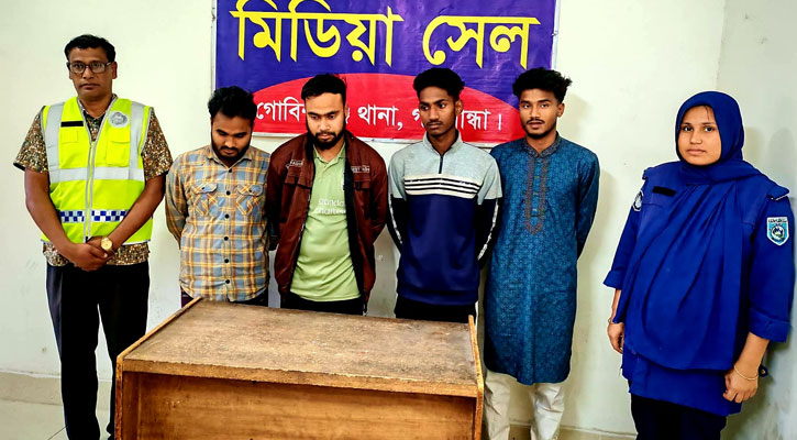 গোবিন্দগঞ্জে হ্যাকার চক্রের ৪ সদস্য গ্রেফতার