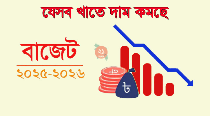 বাজেট ২০২৫-২৬: যেসব খাতে দাম কমছে
