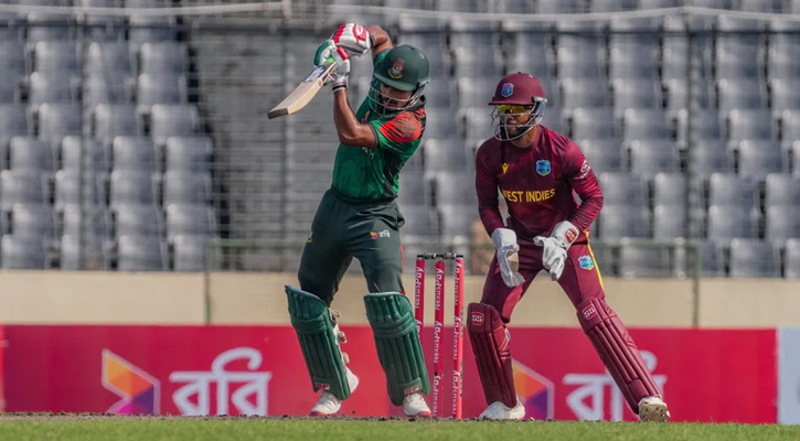ওয়েস্ট ইন্ডিজকে ২০৮ রানের লক্ষ্য দিল বাংলাদেশ