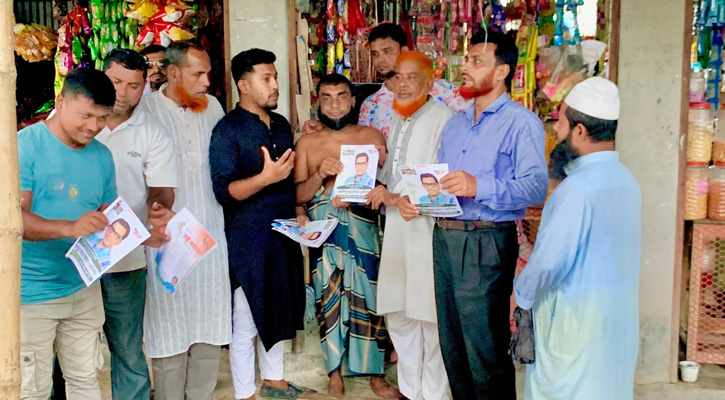 মুকসুদপুরে সেলিমুজ্জামান সেলিমের নির্দেশনায় বিএনপির লিফলেট বিতরণ