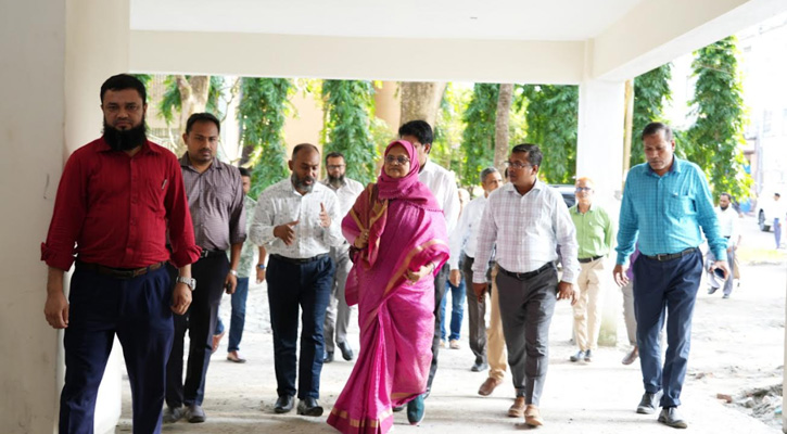 পরিকল্পনা কমিশনের সদস্যদের পবিপ্রবির উন্নয়ন প্রকল্প সরেজমিন পরিদর্শন