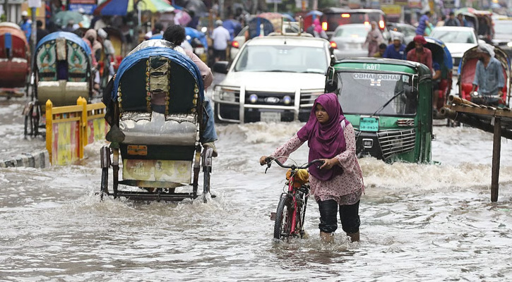 রাজধানীতে ৩ ঘণ্টায় ২৫ মিলিমিটার বৃষ্টি