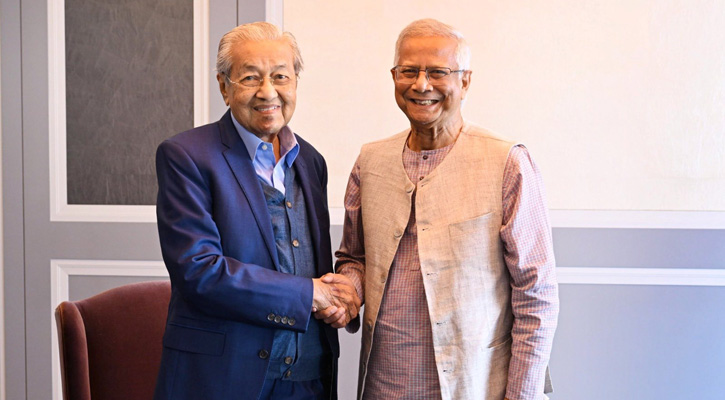মাহাথিরকে জন্মশতবার্ষিকীর আগাম শুভেচ্ছা জানালেন প্রধান উপদেষ্টা