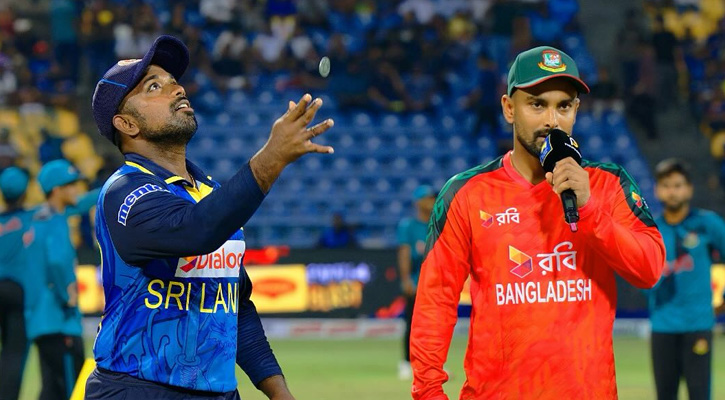 শ্রীলঙ্কার বিপক্ষে টস হেরে ব্যাটিংয়ে বাংলাদেশ