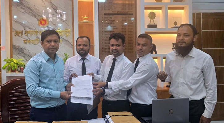 কাপ্তাই হ্রদের পানি সীমাবদ্ধতার দাবিতে স্মারকলিপি প্রদান