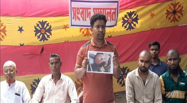 হত্যাচেষ্টার অভিযোগে গোবিন্দগঞ্জে সংবাদ সম্মেলন
