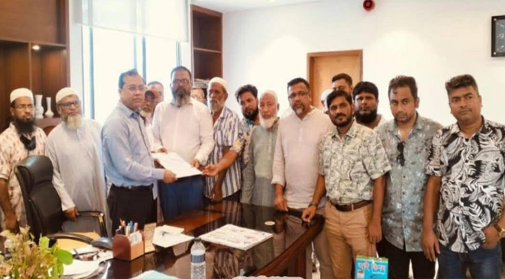কদমরসুল সেতু বিদ্যমান নকশার দ্রুত বাস্তবায়নের স্বারকলিপি প্রদান