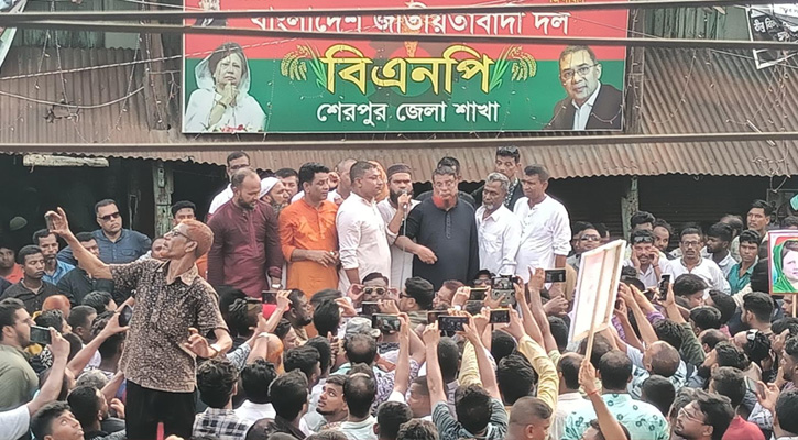 শেরপুরে তারেক রহমানের ৩১ দফা রূপরেখা বাস্তবায়নের প্রচারণায় র‌্যালি ও সমাবেশ