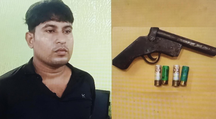 যশোরে অস্ত্র-গুলিসহ সন্ত্রাসী ইমলাক আটক