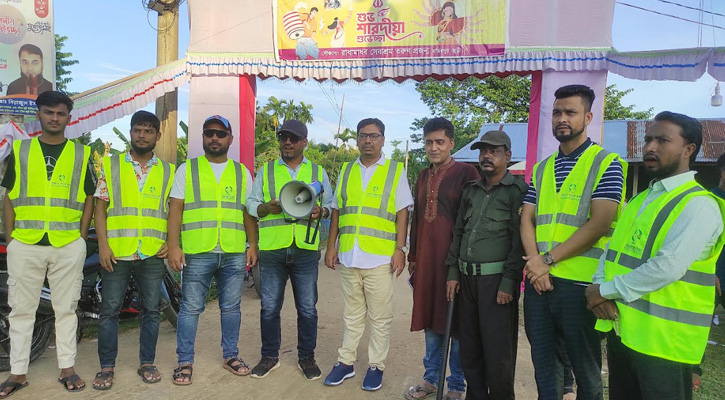 শারদীয় দুর্গাপূজা উপলক্ষে জুড়ীতে নিসচার ট্রাফিক ক্যাম্পেইন