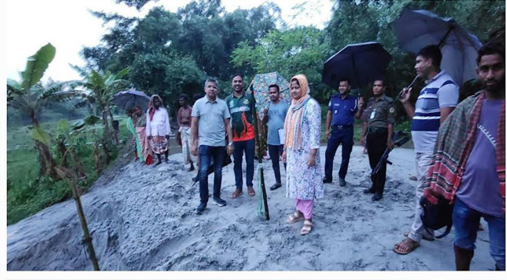 অবৈধভাবে বালু উত্তোলন: দুটি মেশিন জব্দ, ৫০ হাজার টাকা জরিমানা