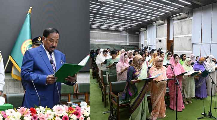 শপথ নিলেন সংরক্ষিত নারী আসনের ৪৯ এমপি