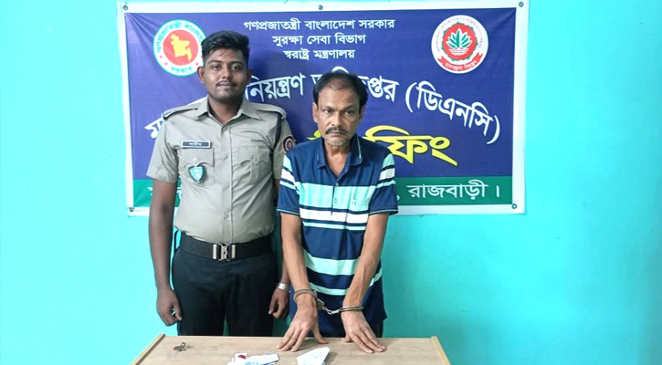 রাজবাড়ীতে দোকান ঘরে হেরোইন, ব্যবসায়ী গ্রেপ্তার