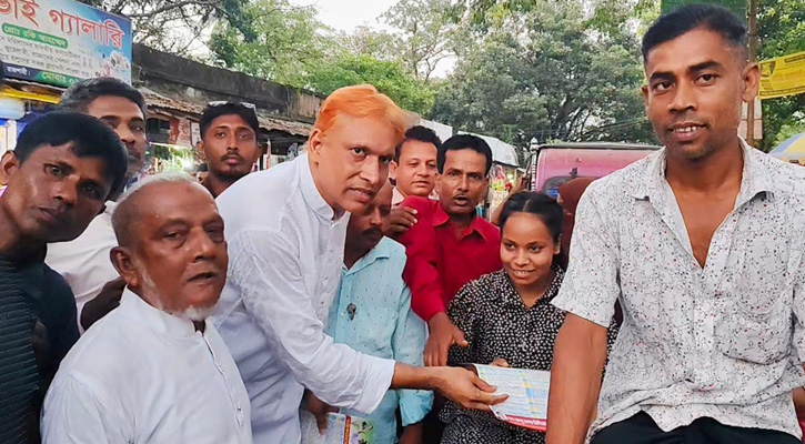 তারেক রহমানের ৩১ দফা প্রচারে আবু বকর সিদ্দিকের লিফলেট বিতরণ ও গণসংযোগ