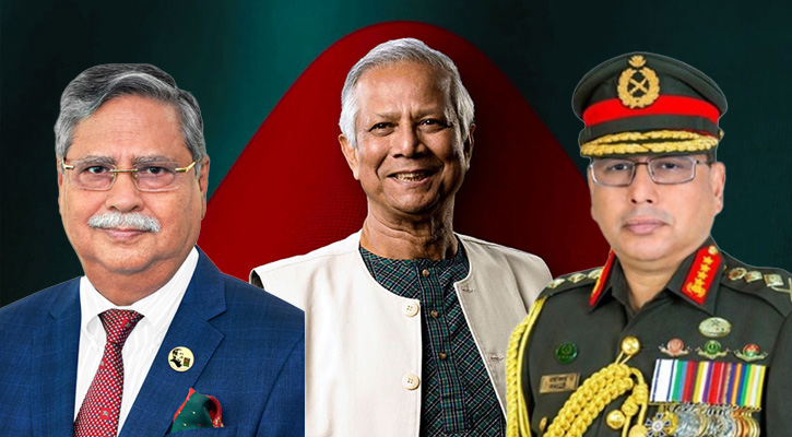 রাষ্ট্রপতি ও প্রধান উপদেষ্টার সঙ্গে সেনাপ্রধানের সাক্ষাৎ