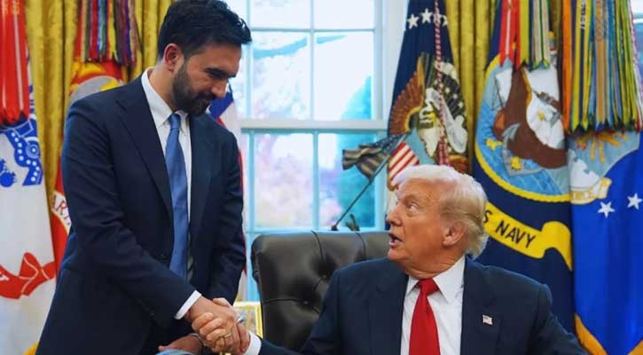 নবনির্বাচিত মেয়রকে প্রশংসায় ভাসালেন মার্কিন প্রেসিডেন্ট