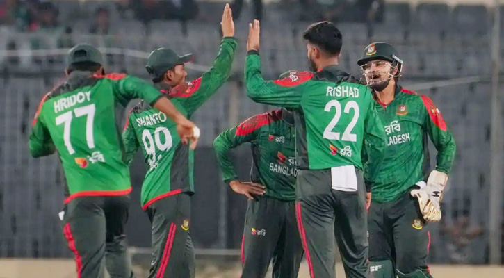 রিশাদের ঘূর্ণিতে ছোট পুঁজি নিয়েও দুর্দান্ত জয় বাংলাদেশের