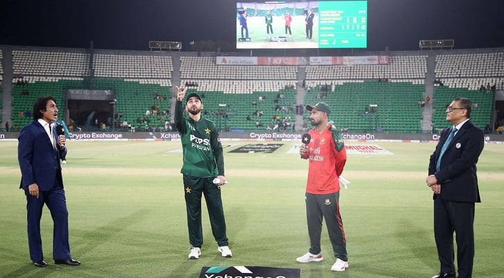 পাকিস্তান সফরের প্রথম টি-টোয়েন্টি: টস হেরে ফিল্ডিংয়ে বাংলাদেশ