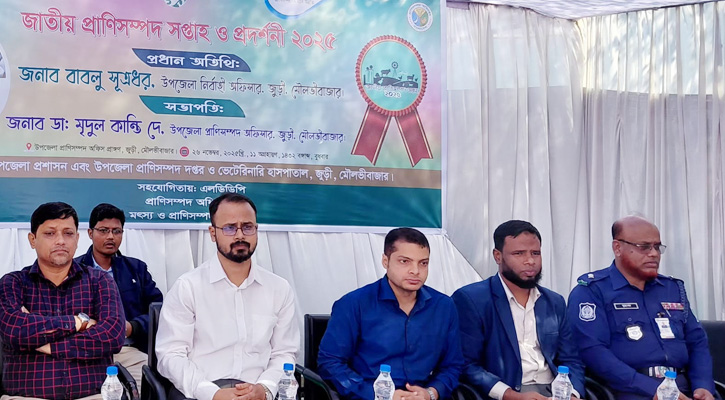 জুড়ীতে জাতীয় প্রাণিসম্পদ সপ্তাহ উপলক্ষে র‍্যালি ও আলোচনা সভা অনুষ্ঠিত