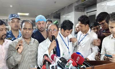 উত্তরায় বিমান দুর্ঘটনায় দগ্ধদের জন্য রক্ত-স্কিন প্রয়োজন নেই: বার্ন ইনস্টিটিউটের পরিচালক