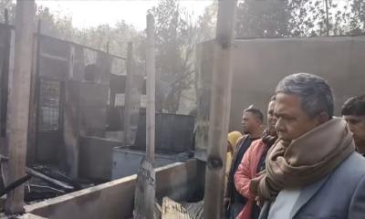 শ্রীপুরে অগ্নিকান্ডে ব্যবসা প্রতিষ্ঠান ও বসত ঘর  ছাই,  ক্ষতি ৭০ লাখ