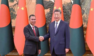 চীনের প্রেসিডেন্টের সঙ্গে প্রধানমন্ত্রী তারেক রহমানের বৈঠক