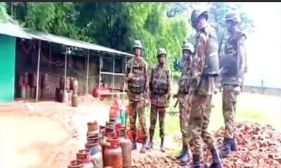 পটিয়ায় যৌথবাহিনীর অভিযানে অবৈধ কারখানা থেকে ৫১২টি গ্যাস সিলিন্ডার উদ্ধার