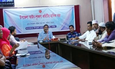 শালিখায় আইন-শৃঙ্খলা কমিটির মাসিক সভা অনুষ্ঠিত