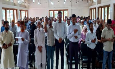নকলায় জুলাই পুনর্জাগরণের সমাজ গঠনে লাখো কণ্ঠে শপথ পাঠ