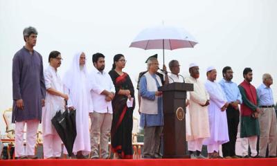 জুলাই ঘোষণাপত্র’ পাঠ করলেন প্রধান উপদেষ্টা, যা আছে জুলাই ঘোষণাপত্র