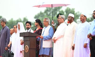 জুলাই ঘোষণাপত্র’ পাঠ করলেন প্রধান উপদেষ্টা, যা আছে জুলাই ঘোষণাপত্র
