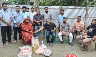 জুলাই আন্দোলনে গুলিবিদ্ধ ইমরানের পরিবারের পাশে যুবদল নেতা মোখলেছ