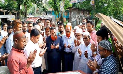 শেরপুরে শাহ কামাল (র)মাজারের ঈদগাহ মাঠ ও মসজিদ সংস্কারের ভিত্তি স্থাপন ও মতবিনিময় সভা