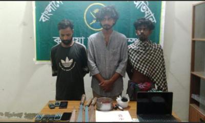 নড়াইলে যৌথ বাহিনীর অভিযানে গ্রেপ্তার ৩