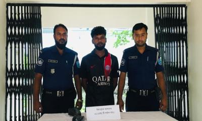 পাংশায় পুলিশের অভিযানে পাইপগানসহ যুবক গ্রেপ্তার