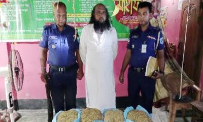 শ্রীপুরে গাঁজা ও দেশীয় অস্ত্রসহ কুখ্যাত মাদক ব্যবসায়ী বিপ্লব সাধু আটক