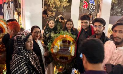 রাজশাহীতে ভাষা শহীদদের প্রতি ওয়ার্ল্ড হিউম্যান রাইটসের শ্রদ্ধা নিবেদন