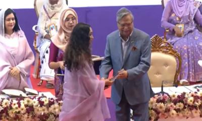 বেগম খালেদা জিয়ার মরণোত্তর পুরস্কার নিলেন জাইমা রহমান