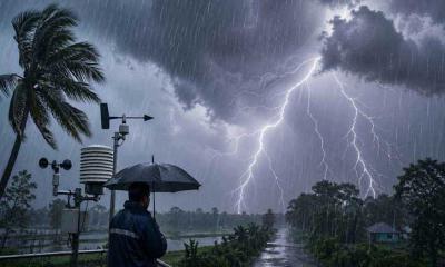 ঢাকাসহ ২০ অঞ্চলে রাতে ঝড়ের আভাস, বজ্রবৃষ্টির সতর্কতা