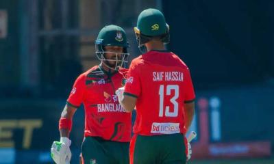 জিম্বাবুয়েকে ১৮৭ রানের চ্যালেঞ্জিং লক্ষ্য দিল বাংলাদেশ