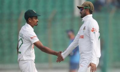 তাইজুলের টেস্ট ক্যারিয়ারে ৪০০ উইকেট দেখতে চান সাকিব