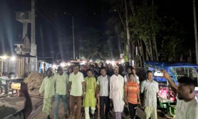 জুড়ীর সাগরনাল ইউনিয়ন বিএনপির বিক্ষোভ মিছিল