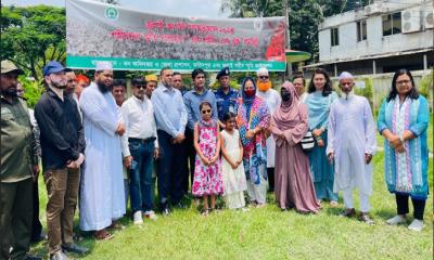 ফরিদপুরে জুলাই অভ্যুত্থানের শহীদদের স্মরণে বৃক্ষরোপণ কর্মসূচি