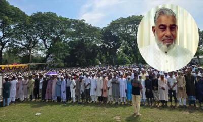 শেরপুর-১ আসনের সাবেক এমপি রফিকুল বারী চৌধুরীর জানাযা অনুষ্ঠিত