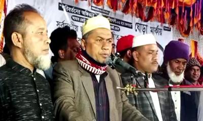 পটুয়াখালী-৩ আসনে স্বতন্ত্র প্রার্থী হাসান মামুনের পথসভায় জনতার ঢল
