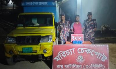 বিজিবির অভিযানে ইয়াবাসহ আটক ১