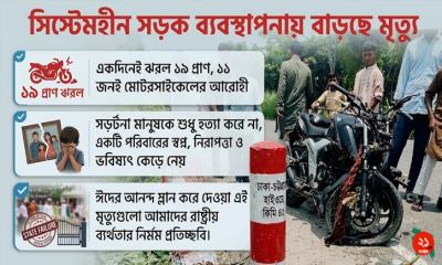 দেশের সড়কগুলো যেন মৃত্যুর উপত্যকা!