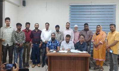 ঢাকাস্থ বরগুনা সাংবাদিক সমিতির নেতৃত্বে লাভলু-তৌফিক